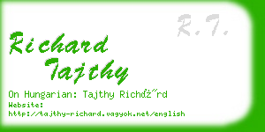 richard tajthy business card